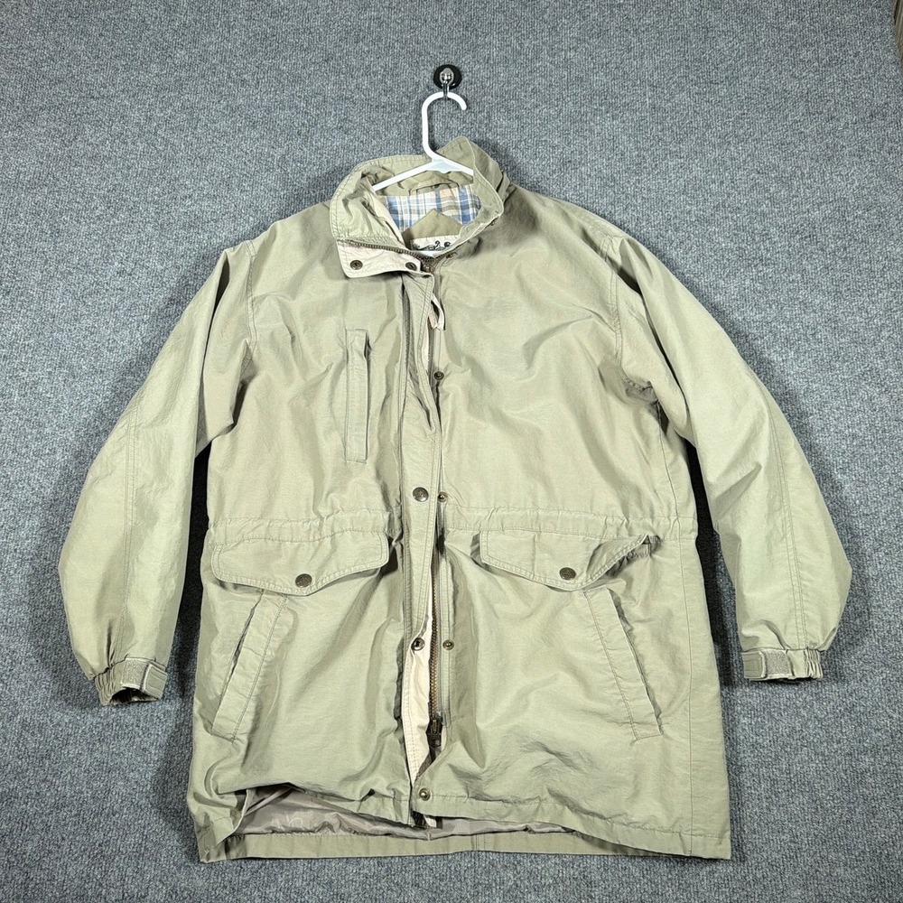 Northern Reflections Field Jacket Mens Small Vintage Khaki Tan Hooded Utility - Picture 10 of 15